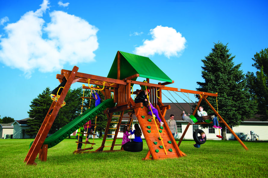 Long lasting, quality wooden Castle climbing frames