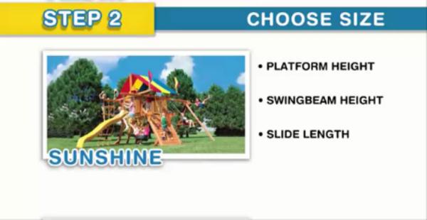 Choose The Size Of Your Rainbow Climbing Frame